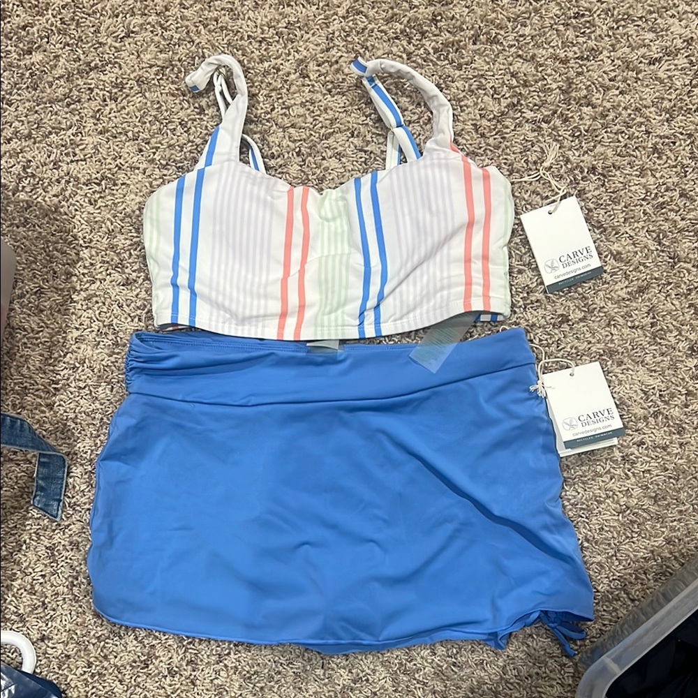 Carve Designs Swim set with skort